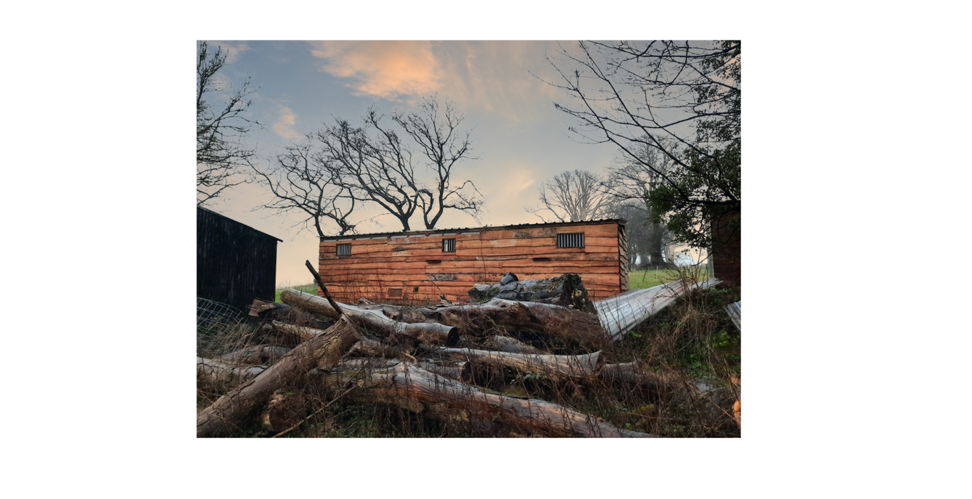 A clad shed